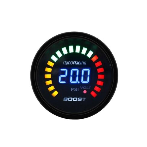2" 52mm 20 LED Blue Digital -15-45psi Boost Gauge Car Meter with Sensor BX101451 in Kuwait