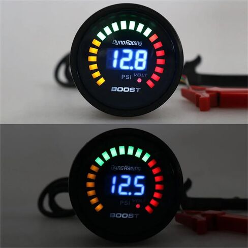 2" 52mm 20 LED Blue Digital -15-45psi Boost Gauge Car Meter with Sensor BX101451 in Kuwait
