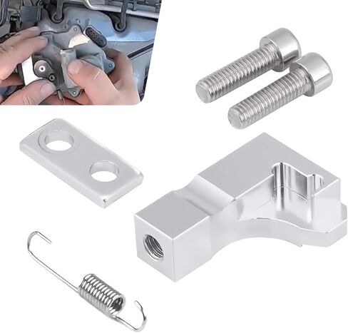 5 PCS Intake Manifold Repair Bracket, Alloy P2015 Code Intake Manifold Repair Kit, OEM # 03L129711E Accessories, Compatible with Volkswagen Audi Skoda (Silver) in Kuwait