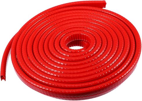 Cabilock Car Bumper Anti-Collision Strip 5m Crimson U-Shaped Rubber Sealing Edge Guard Protector for Automotive Door Armor Exterior Accessories in Kuwait