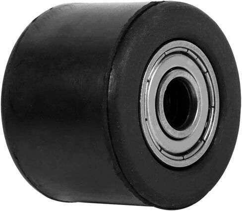 Chain Tensioner Pulley Wheel Rubber & Iron, Black, Inner Diameter: 8mm, External Diameter: 3.6cm, for Dirt Bike in Kuwait