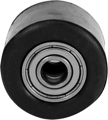 Chain Tensioner Pulley Wheel Rubber & Iron, Black, Inner Diameter: 8mm, External Diameter: 3.6cm, for Dirt Bike in Kuwait