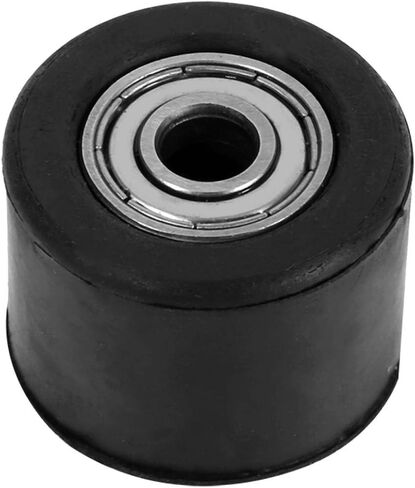 Chain Tensioner Pulley Wheel Rubber & Iron, Black, Inner Diameter: 8mm, External Diameter: 3.6cm, for Dirt Bike in Kuwait
