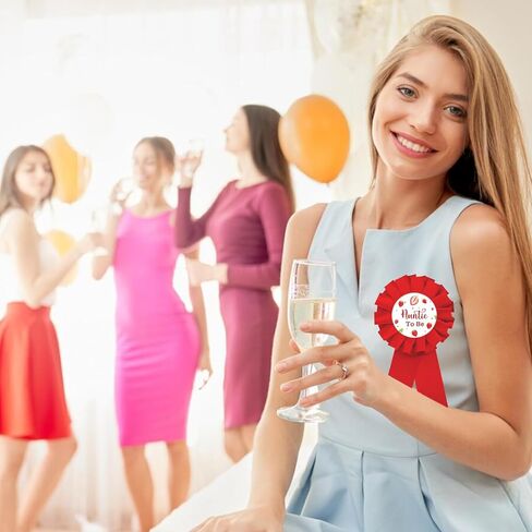 دبوس شارة عمة الفراولة لتكون صفيح، دبوس أفضل عمة على الإطلاق، زر كشف الجنس للنساء، شريط ريد روزيت أنتي لتكون جائزة الشريط، هدايا حفلات استحمام الطفل بالفراولة in Kuwait