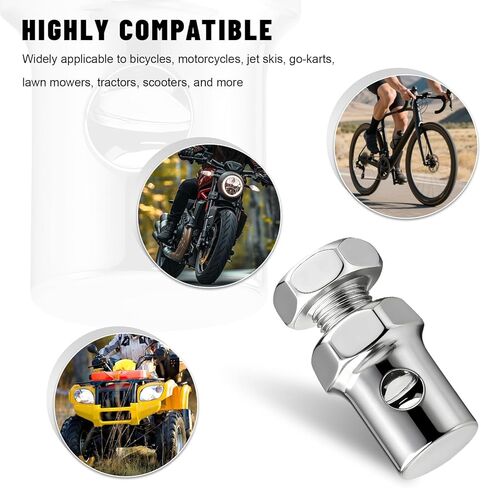20 PCS Throttle Brake Cable Ends, 1/8" Stop Clamp Clutch Lock Throttle Cable Crimp Ends Repair Kit, Universal Throttles Cables Stop Clamp for Bicycle Motorcycle Go Kart in Kuwait