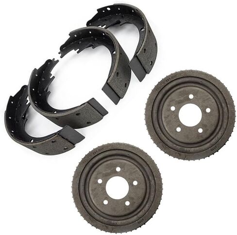 3X Rear Shoe & Drum Replacement Kit fits Chevrolet C1500 Suburban 1998 5.7L, 6.5L V8 11" Rear Drum in Kuwait
