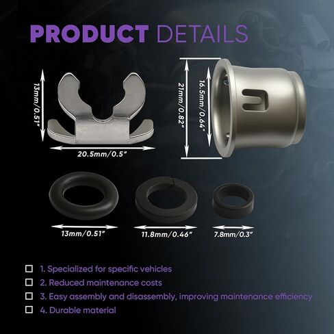 06M998907A 6 مجموعة إصلاح حاقن الوقود الختم O-Ring Kit EA839 3.0T PAB99890700 استبدال لأودي A6 A7 Q7 Q8 VW طوارق بورش كايين ماكان بنتلي تيانيو كونتيننتال DLZA DCBD in Kuwait
