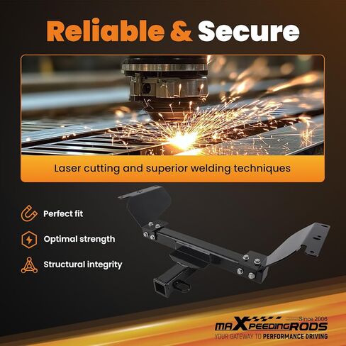 جهاز استقبال وصلة المقطورة maxpeedingrods فئة 3، جهاز استقبال 2 بوصة، وصلة سحب لسيارة شيفروليه إكوينوكس 2018-2025، جي إم سي تيرين 2018-2024، باستثناء الديزل، 4500 رطل GTW in Kuwait