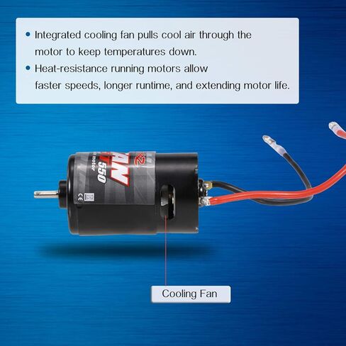 GoolRC 550 35T Brushed Motor with 60A Brushed ESC Electric Speed Controller (T Male Plug) Replacement for 1/10 Axial SCX10 RC4WD D90 Crawler Climbing Tamiya Tractor Truck Trailer RC Car in Kuwait