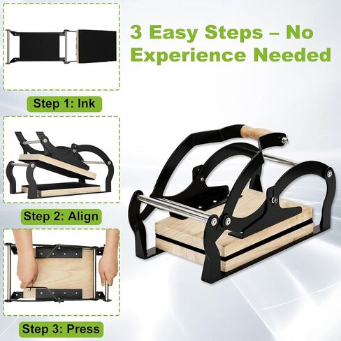 A3 Manual Lever Linocut Printing Press, Suitable for 25mm Thick Blocks, Even Pressure on Large Format, Reinforced Structure,Linocut Press Machine Design Includes Felt Pad & Rubber Roller in Kuwait