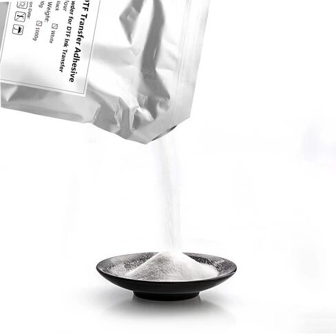 DTF Powder White 1KG Hot Melt Adhesive, Pretreat Powder for F2000 F2100 XP600 I3200 XP-15000 L8058 L800 DTF Printer in Kuwait