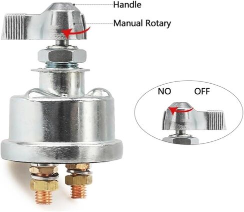 Car Disconnect Switch Isolator Cut Off Kill Main Power Switch Compatible with 12V 24V DC Auto Vehicle Model in Kuwait
