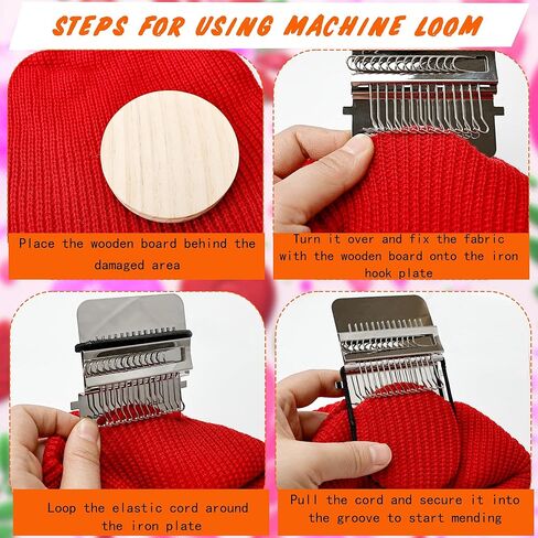 Darning Mini Loom Kits Darning Mushroom Set Knit Patch Loom Kit Speedweave Darning Loom with 100 Colors Thread for Handcraft DIY Weaving Repair Tool in Kuwait