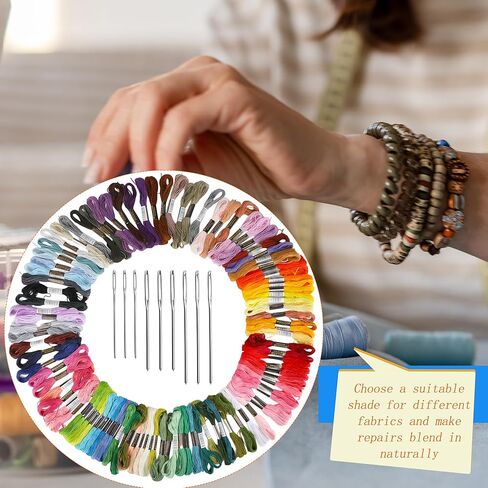 Darning Mini Loom Kits Darning Mushroom Set Knit Patch Loom Kit Speedweave Darning Loom with 100 Colors Thread for Handcraft DIY Weaving Repair Tool in Kuwait