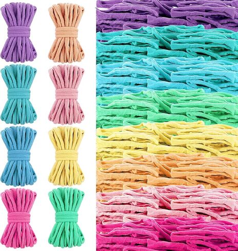 MySHUCE 800 PCS Weaving Loom Loops 7-Inch Durable Nylon DIY Crafts Kit Elastic Bracelet Pot Holder Loom Refills Basket Weaving Kit for DIY Craft in Kuwait