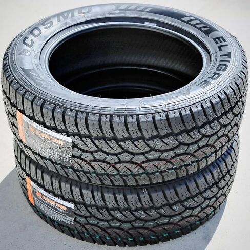 Cosmo Tyres El Tigre AT A/T All-Terrain Off-Road Light Truck Radial Tire-LT285/70R17 285/70/17 285/70-17 121/118S نطاق التحميل E LRE 10-Ply BSW جدار جانبي أسود in Kuwait