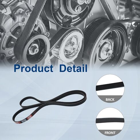 حزام محرك أفعواني من AUCERAMIC مناسب لسيارة شيفروليه كولورادو 3.6L V6 غاز DOHC يستنشق بشكل طبيعي 2017-2022/جي إم سي كانيون 3.6L V6 غاز DOHC يستنشق بشكل طبيعي 2017-2022 in Kuwait