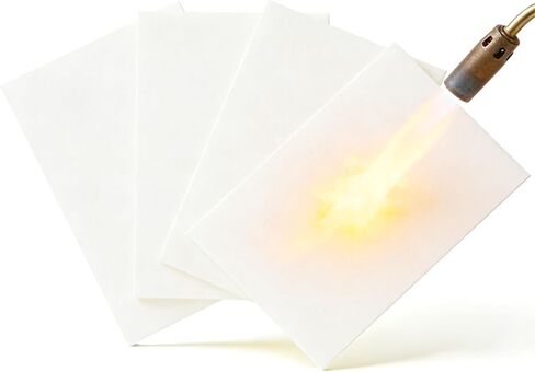 8"x 12"x 1/4" Thick High Temperature Gasket Paper,Ceramic Fiber Gasket Material Fireproof Insulation Sheet for Pellet Stove,Wood Stove,Kiln,Boiler,RV Furnace Gaskets,White 4 Pcs in Kuwait