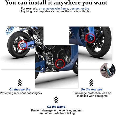 2 PCS Motorcycle Frame Sliders for Honda CB500F 2013-2024, Impact-Reducing Crash Bar Anti Crash Protector Slider Stick Bar Accessories in Kuwait