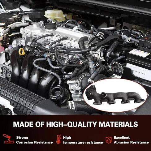 Left Exhaust Manifold Kit with Includes Required Gaskets And Hardware Compatible with 1997-1998 Expedition 4.6L V8,1997-1998 F150 4.6L V8, 1997-1998 F250 4.6L V8 engine, OE: 674-407 EPA in Kuwait