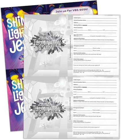 Lifeway Kids VBS 2026 Illumination Station Registration Flyer (Pack of 50) in Kuwait