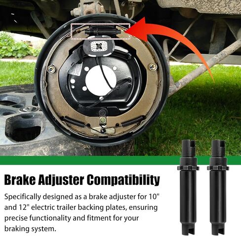 Trailer Brake Adjusters, for Dexter 10"/12" Electric Trailer Backing Plates Brake- 2 Pack in Kuwait