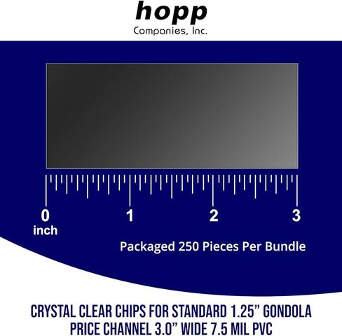 Clear Plastic Wire Shelf Label Holders for Metal & Price Channel Shelves - Repositionable Retail Price Tag Holders for Secure Pricing - 1000 Pieces in 2.5" L x 1.25" H, 10 mm in Kuwait