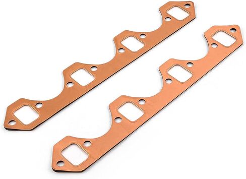 Speedmaster PCE355.1002 Compatible with Ford SB 289 302 351 Windsor Copper Exhaust Gasket Set in Kuwait