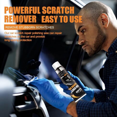 2026 Upgraded Scratch Remover for Vehicles, Car Scratch Remover with Wipe and Sponge, Car Scratch Repair Kit for Deep Scratches, Easy to Use and Effective for Car Paint Polishing & Repair in Kuwait