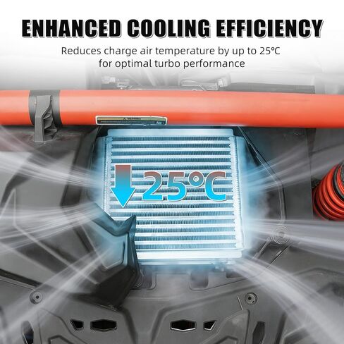 مبرد داخلي أكبر NICECNC X3 متوافق مع موديلات Can Am Turbo 2017-2019، ترقية الألومنيوم in Kuwait