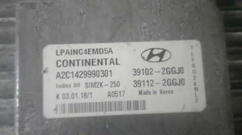 Engine ECM Control Module 2.4L Fits 18-19 Sonata 39112-2GGJ0 391122GGJ0 in Kuwait