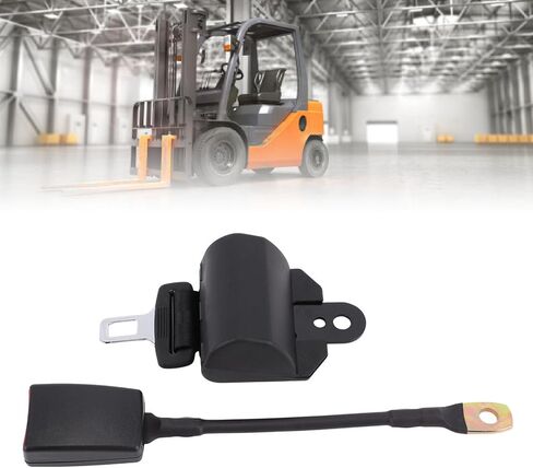 GOWENIC Forklift Seat Belt, 43.3 Inch Retractable Length, High Webbing Strength, with Versatile Design, for Construction Vehicle in Kuwait