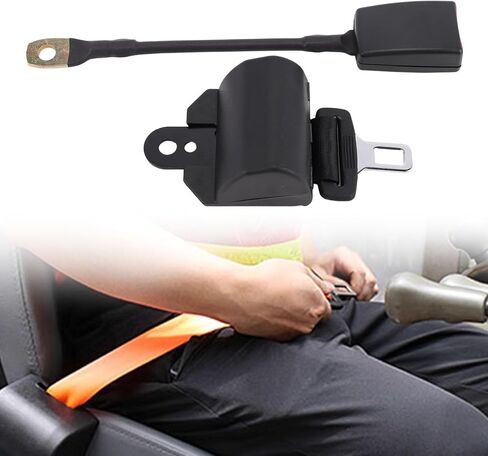 GOWENIC Forklift Seat Belt, 43.3 Inch Retractable Length, High Webbing Strength, with Versatile Design, for Construction Vehicle in Kuwait