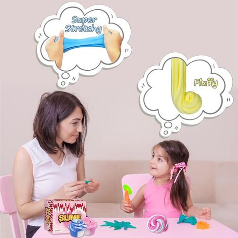 8 عبوات من سلايم الزبدة، قابلة للتمدد وغير لزجة، حشوات أفكار لعيد الميلاد، هدايا الحفلات للأطفال، التحفيز الحسي واللمسي، تخفيف التوتر، لعبة تعليمية، للفتيات والفتيان in Kuwait