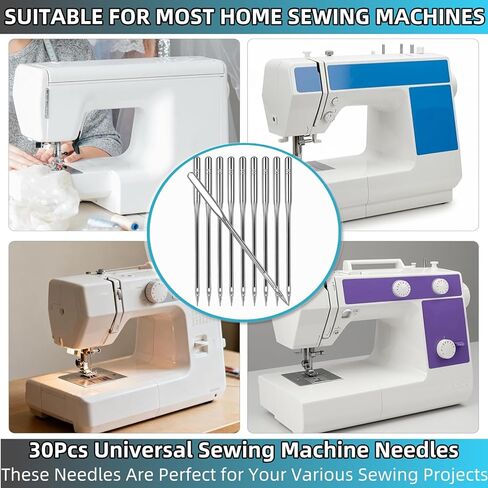 60 Pcs Universal Heavy Duty Sewing Machine Needles Size HAX1 110/18,100/16,90/14,Quilting Sewing Machine Needles for Thick Fabric Leather Jeans Canvas Embroidery,Compatible with Kind of Sewing Machine in Kuwait
