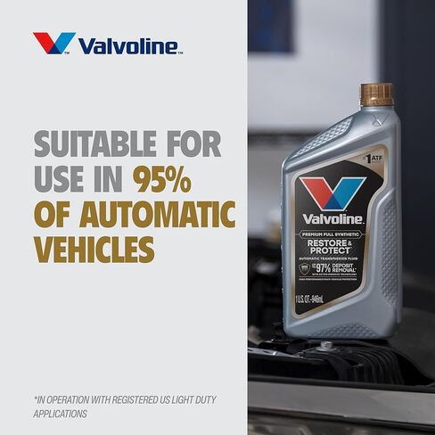 Valvoline Restore & Protect Full Synthetic Automatic Transmission Fluid ATF 1 Quart, Case of 6 in Kuwait