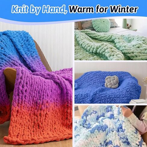 parknshop Upgraded Chunky Knit Loom (48"/60") - Premium Beech Wood Large Blanket Knitting Loom with Screw Fastening, No-Needle DIY Weaving Board for Beginners, Scarves & Handmade Blankets (64") in Kuwait