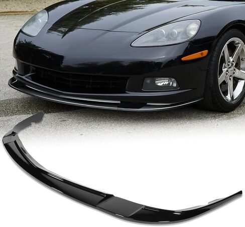 Front Bumper Lip fit for Chevrolet Corvette 2005-2013,for Chevy Corvette C6 Base Convertible Hatchback 2005-2013 3-Piece Front Bumper Lip Splitter Gloosy Black in Kuwait