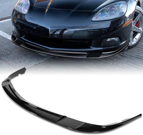 Front Bumper Lip fit for Chevrolet Corvette 2005-2013,for Chevy Corvette C6 Base Convertible Hatchback 2005-2013 3-Piece Front Bumper Lip Splitter Gloosy Black in Kuwait