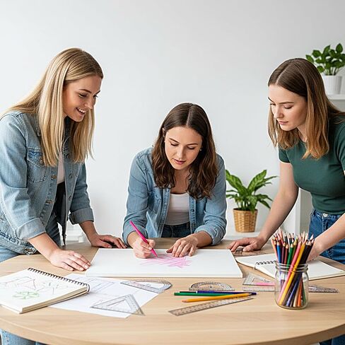 مجموعة هندسية مكونة من 6 قطع من البلاستيك الشفاف ومسطرة شفافة تتضمن منقلة ومسطرة مستقيمة ومسطرة مثلثة وأدوات قياس واضحة لمستلزمات المكتب والمنزل in Kuwait