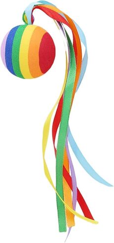 Rainbow Car Antenna Topper,Funny Antennas Balls for Cars Helps to Locate Vehicles Quickly,Universal Car Antenna Decoration Automotive Exterior Accessories for Most Vehicles,Balls:1.74in,length:11.34in in Kuwait
