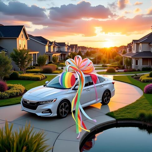 Rainbow Car Antenna Topper,Funny Antennas Balls for Cars Helps to Locate Vehicles Quickly,Universal Car Antenna Decoration Automotive Exterior Accessories for Most Vehicles,Balls:1.74in,length:11.34in in Kuwait