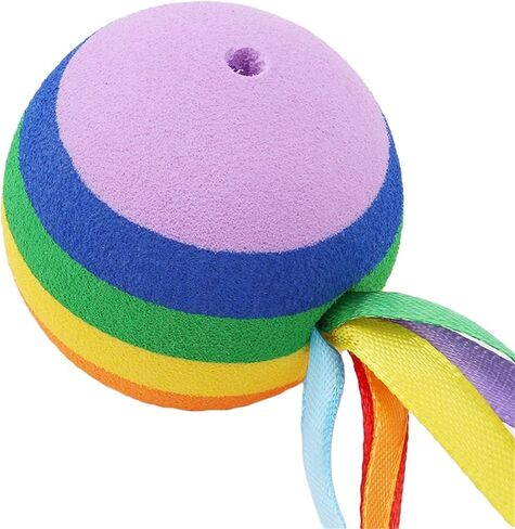 Rainbow Car Antenna Topper,Funny Antennas Balls for Cars Helps to Locate Vehicles Quickly,Universal Car Antenna Decoration Automotive Exterior Accessories for Most Vehicles,Balls:1.74in,length:11.34in in Kuwait