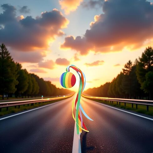Rainbow Car Antenna Topper,Funny Antennas Balls for Cars Helps to Locate Vehicles Quickly,Universal Car Antenna Decoration Automotive Exterior Accessories for Most Vehicles,Balls:1.74in,length:11.34in in Kuwait