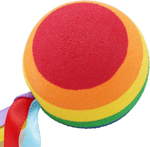 Rainbow Car Antenna Topper,Funny Antennas Balls for Cars Helps to Locate Vehicles Quickly,Universal Car Antenna Decoration Automotive Exterior Accessories for Most Vehicles,Balls:1.74in,length:11.34in in Kuwait