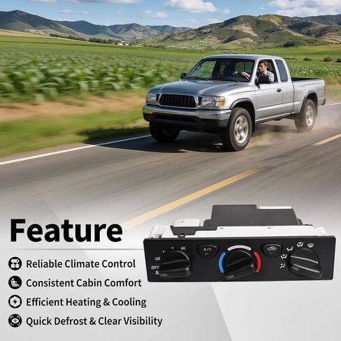 مجموعة التحكم في المناخ لسخان تكييف الهواء متوافقة مع Toyota Tacoma 2001-2004 4Runner 2001 2002 وحدة التحكم في درجة الحرارة تحل محل 88650-35121 8865035121 in Kuwait
