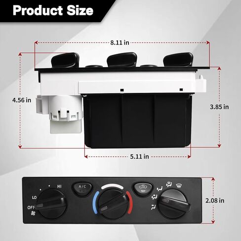 مجموعة التحكم في المناخ لسخان تكييف الهواء متوافقة مع Toyota Tacoma 2001-2004 4Runner 2001 2002 وحدة التحكم في درجة الحرارة تحل محل 88650-35121 8865035121 in Kuwait