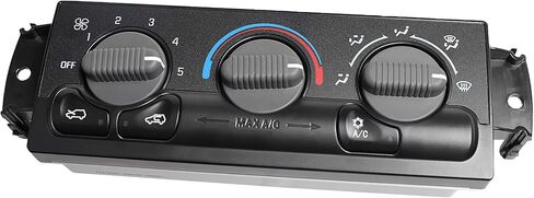 Front HVAC Climate Control Module Panel Fit for GMC 1999-2002 Sierra Chevy Silverado 1500 2500, Tahoe Suburban Yukon, Manual A/C Heater Control Switch Replaces 599-266 15054697 15753264 19244873 in Kuwait