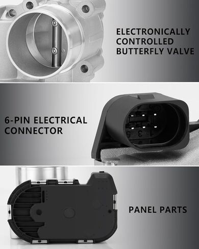 OKLPF Electronic Throttle Body Compatible with 2011 2012 2013 2014 2015 2016 2017 2018 2019 Ford Fiesta Escape Fusion Transit Connect L4 1.6L,Replace TB1166 TB1173 ETB10002 S20169 Throttle Body in Kuwait
