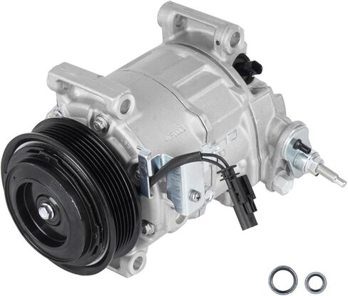 A/C Compressor with Clutch for Chevrolet Silverado 2500/3500 HD 6.6L 2015-2023, for GMC Sierra 2500/3500 HD 6.6L 2015-2023 (DIESEL Only, Not for FLEX or Gas), Replace CO29169C, Air Condition in Kuwait